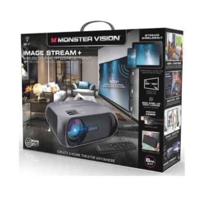 MONSTER VISION WIRELESS 1080P FHD TFT LCD PROJECTOR