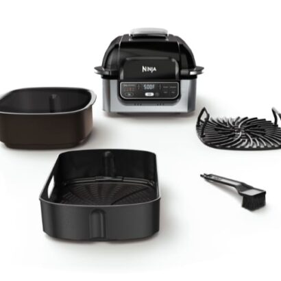 Ninja Foodi LG450 Smart 5-in-1 Indoor Grill and Smart Cook System with Smart Thermometer (New)